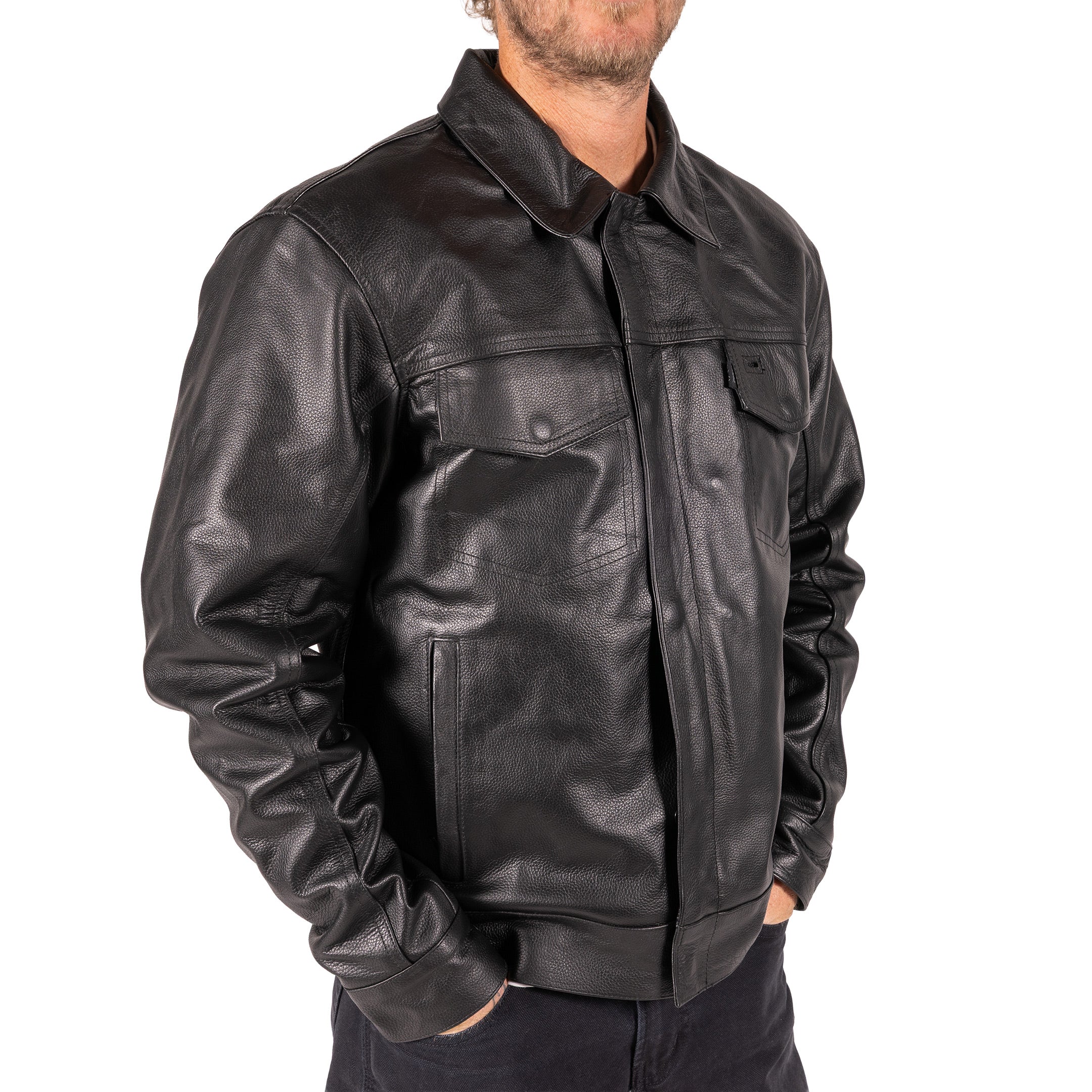 The 101 Jacket | Leather - Black - Image 7