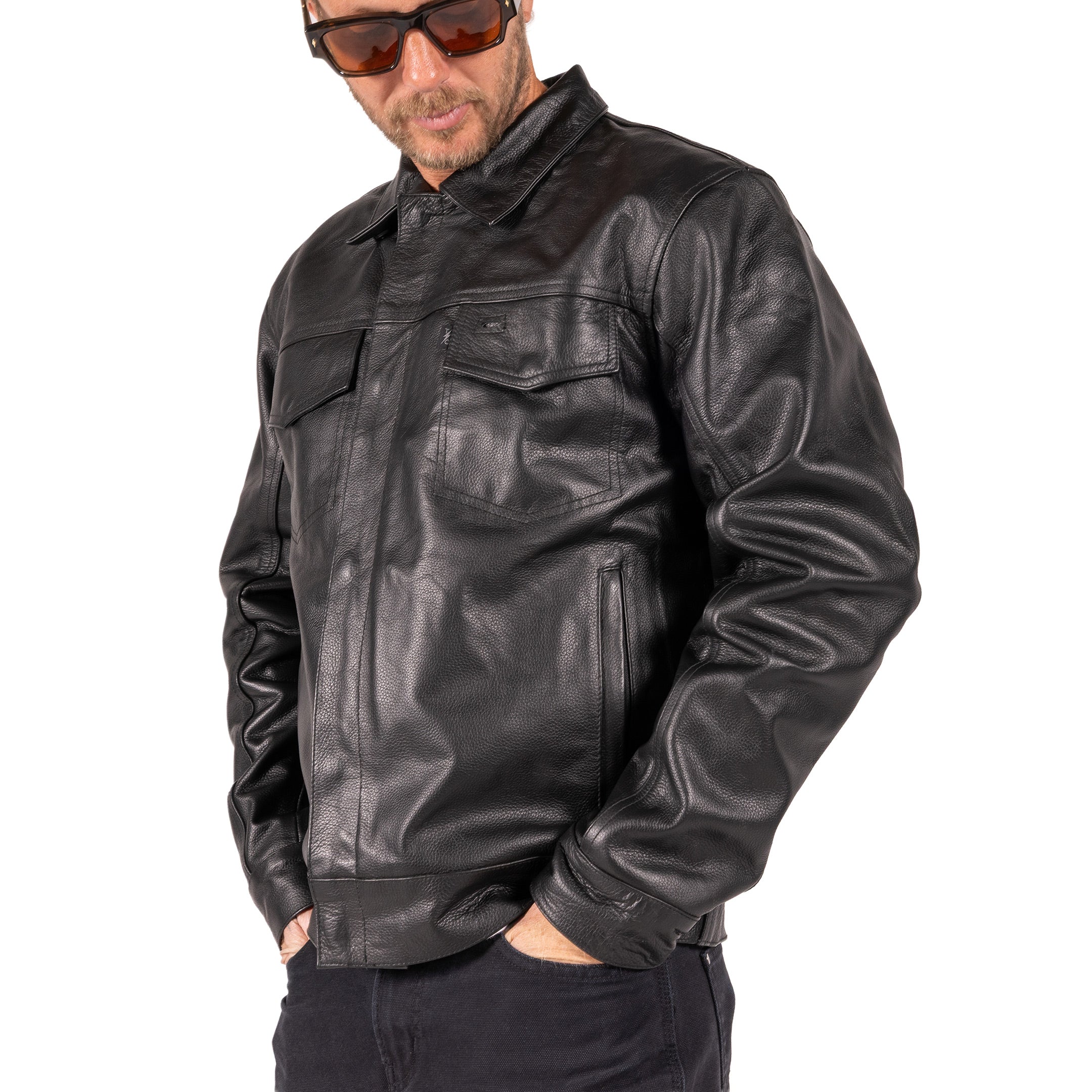 The 101 Jacket | Leather - Black - Image 8