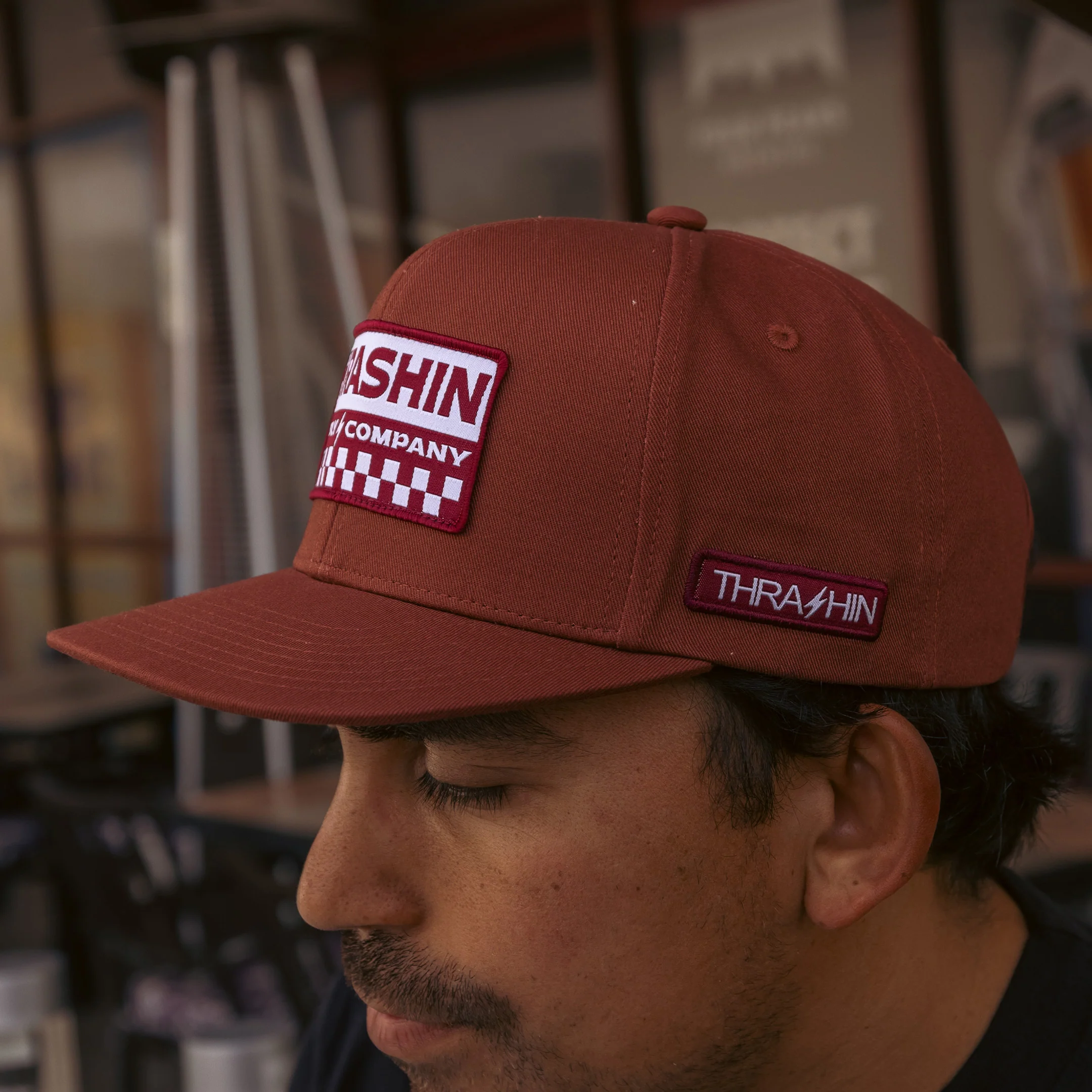 The Bar Snapback - Maroon - Image 6