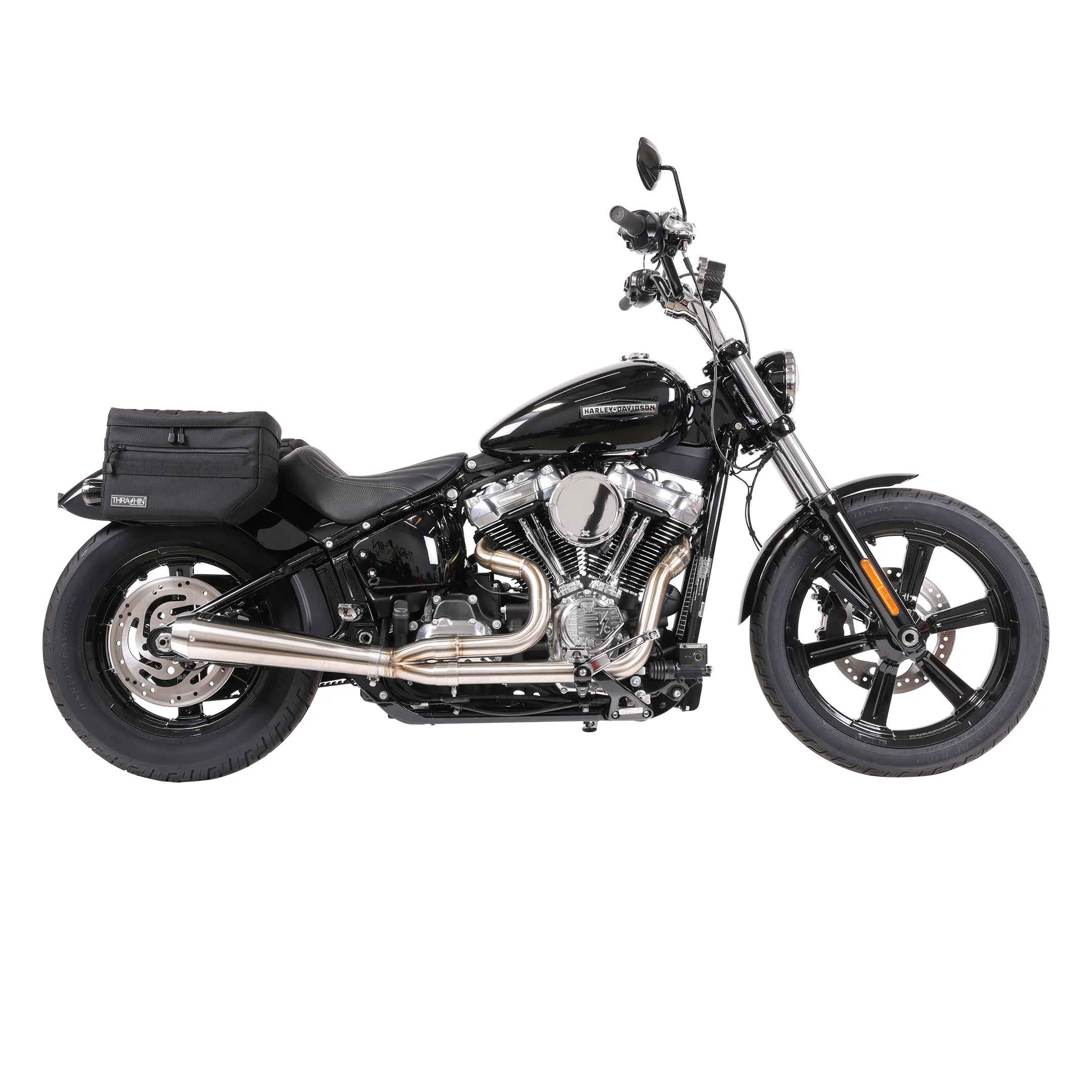 THRASHIN Anti-Reversion Exhaust System - M8 Softail | Kick-Up - Image 4