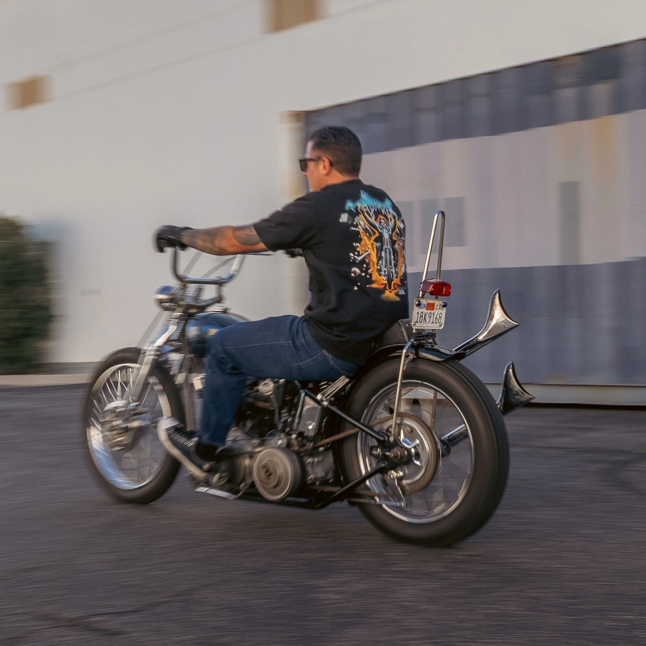 Thrashin® x David Mann Chopper Fest® | Jail Break Tee - Black - Image 8
