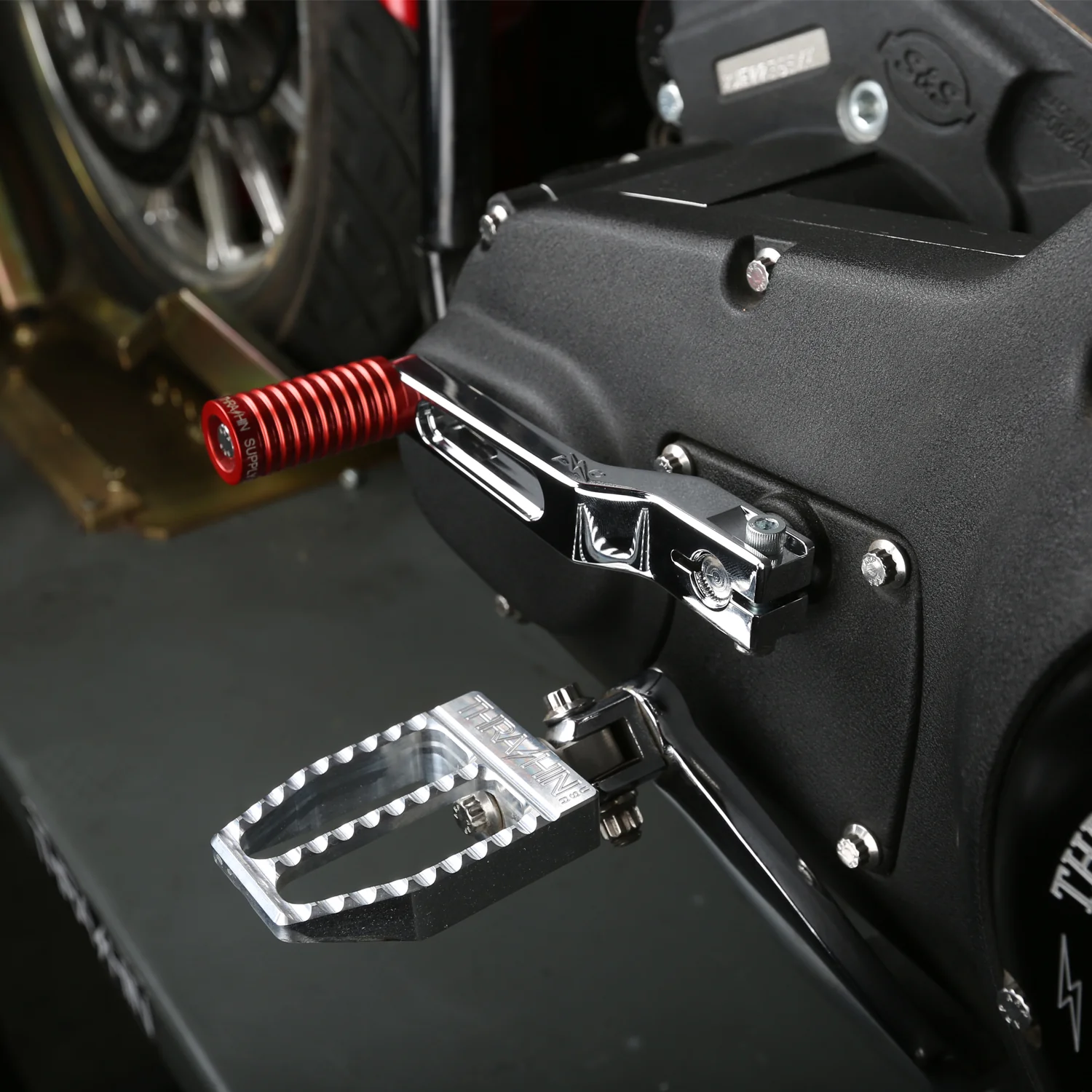 TSC Billet Shift Lever - Touring & FXR Models - Chrome - Image 5