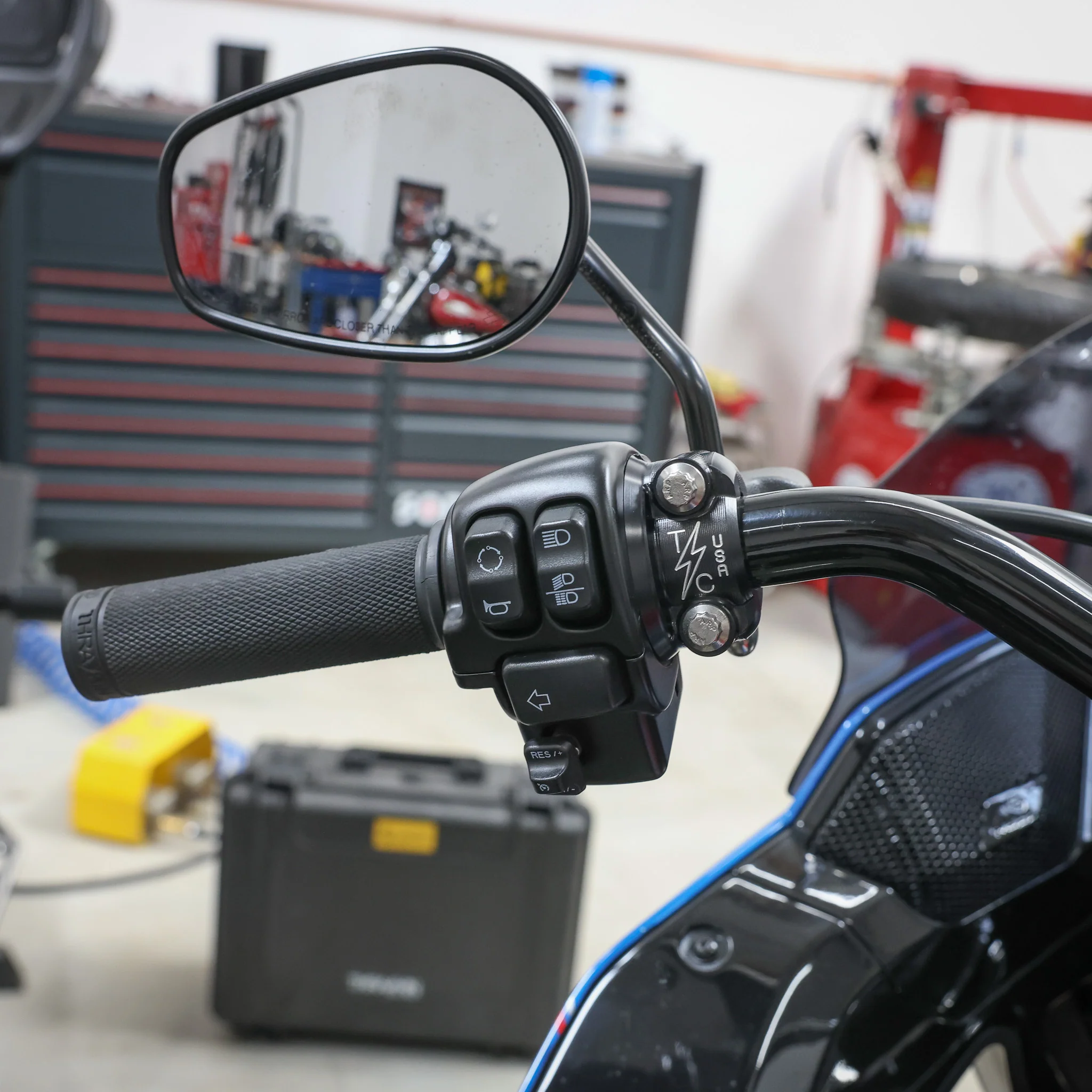 Speedway Clutch / Brake Perch Clamp - Black (Twice Cut) - Image 6
