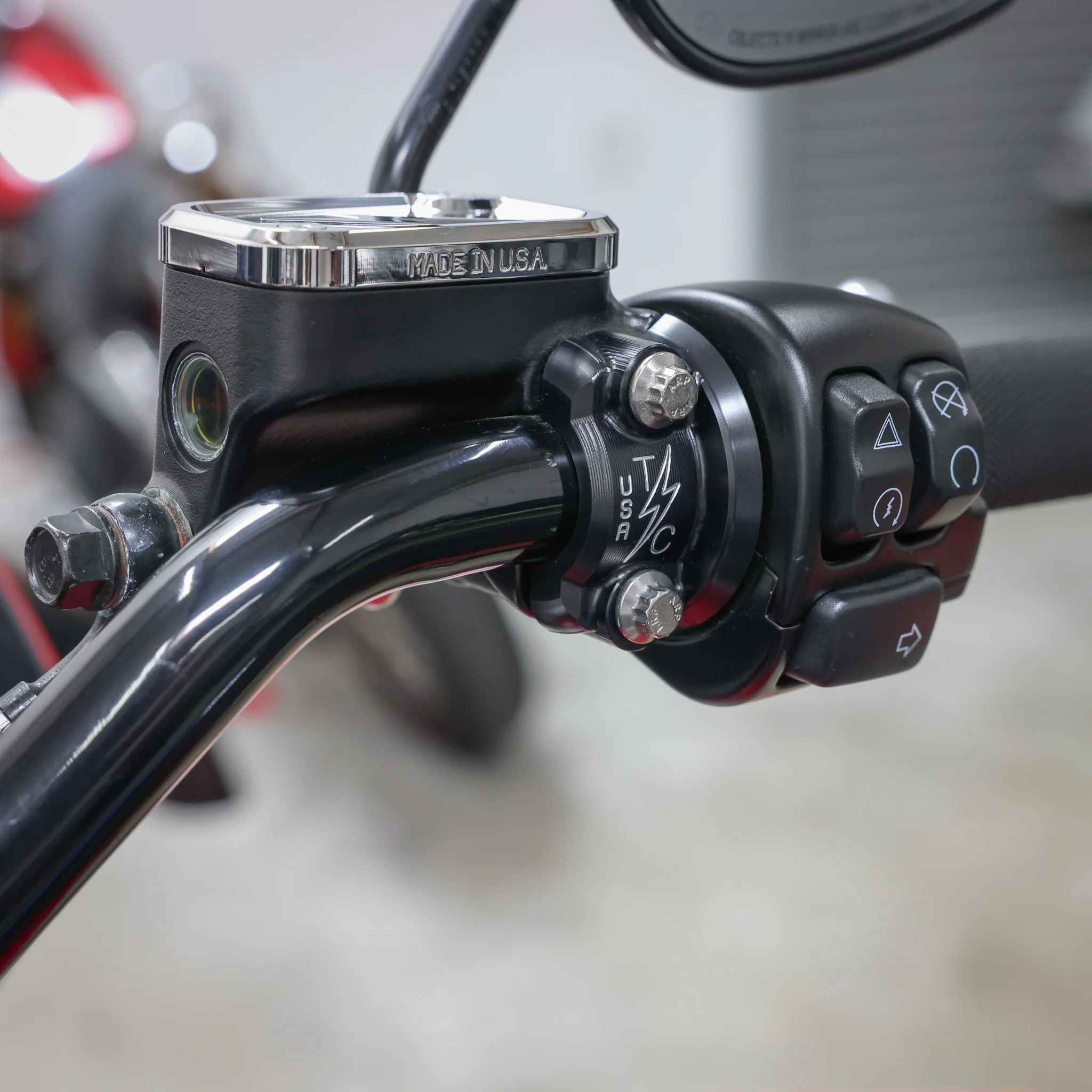 Speedway Clutch / Brake Perch Clamp - Black (Twice Cut) - Image 8
