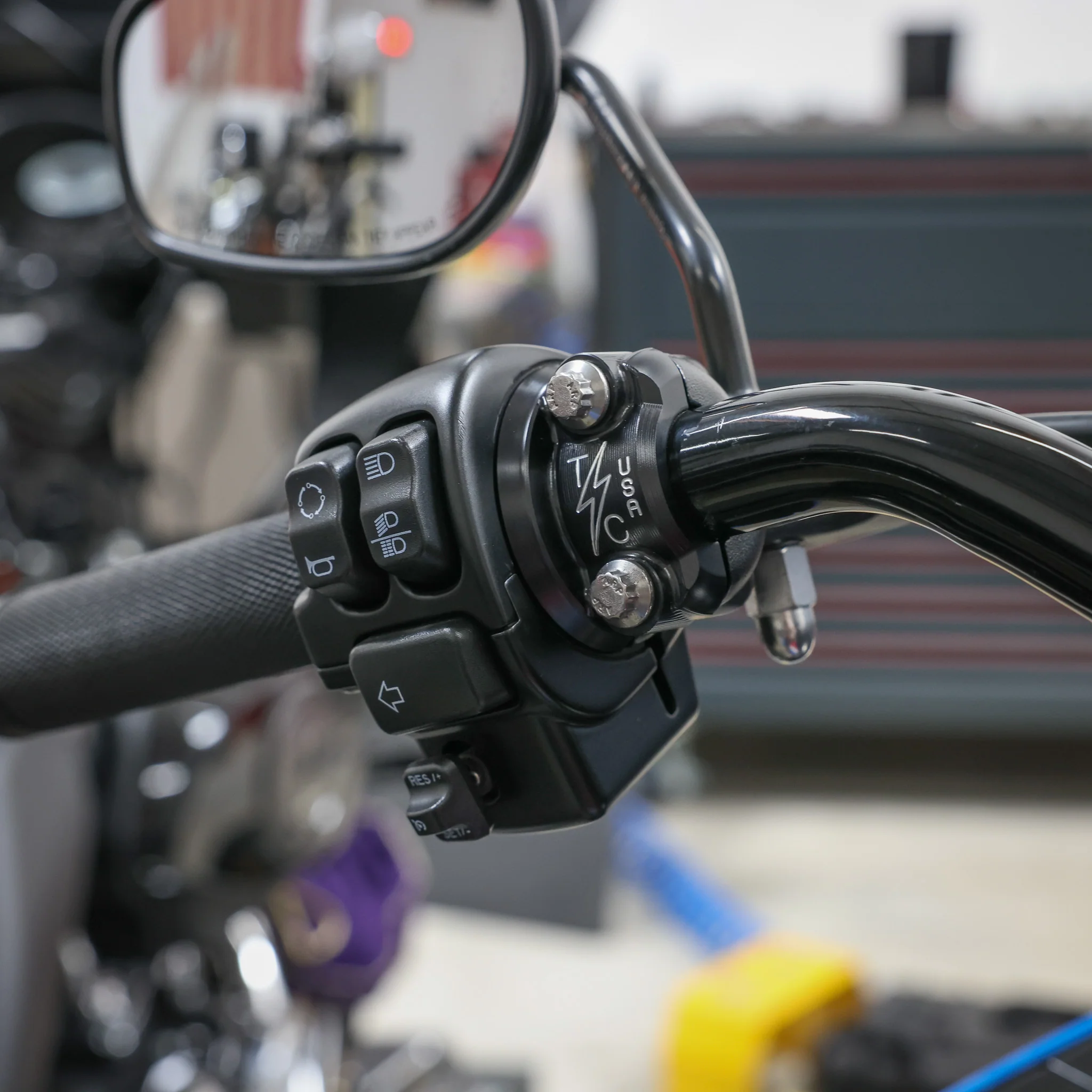 Speedway Clutch / Brake Perch Clamp - Black (Twice Cut) - Image 9