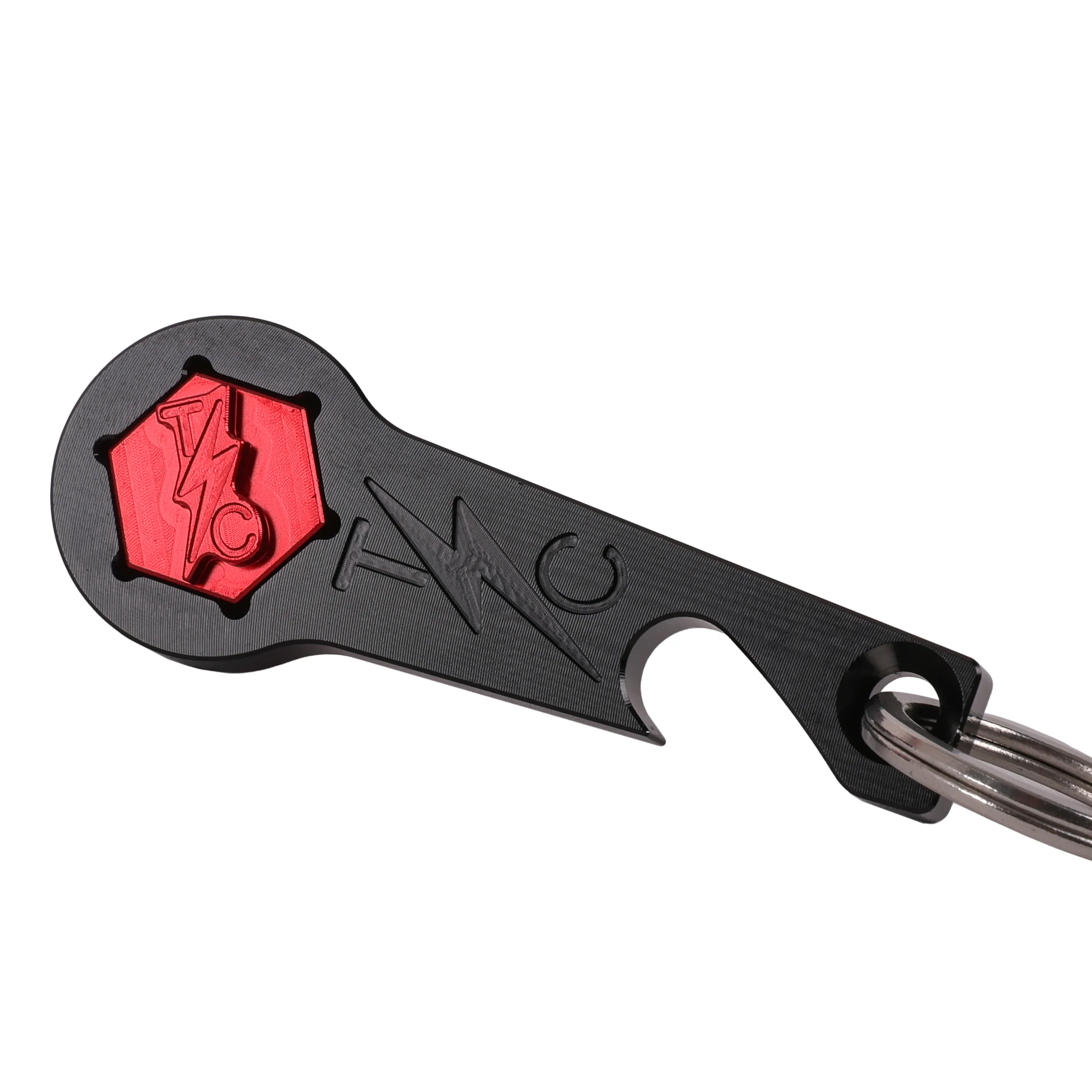 TSC Seat Screw Tool + Bottle Opener Key Chain - Black - Image 3