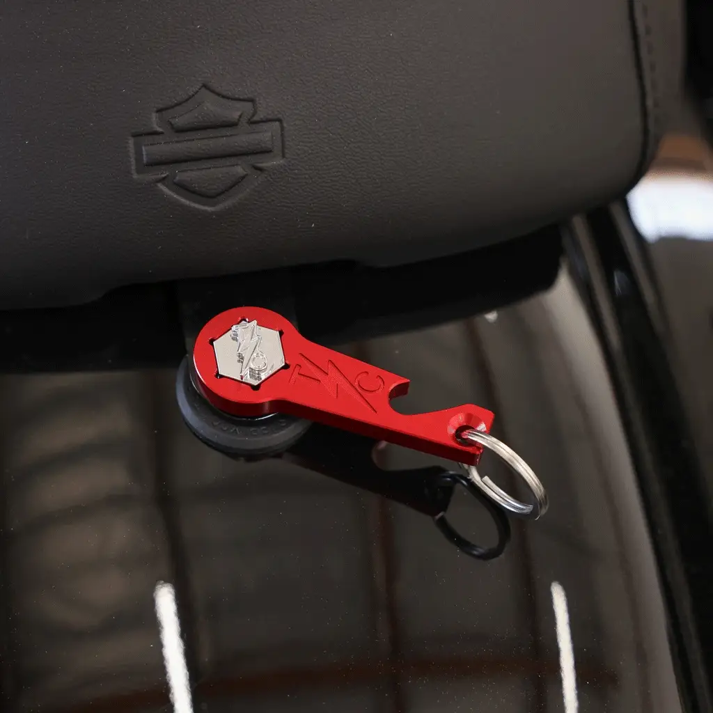 TSC Seat Screw Tool + Bottle Opener Key Chain - Black - Image 4