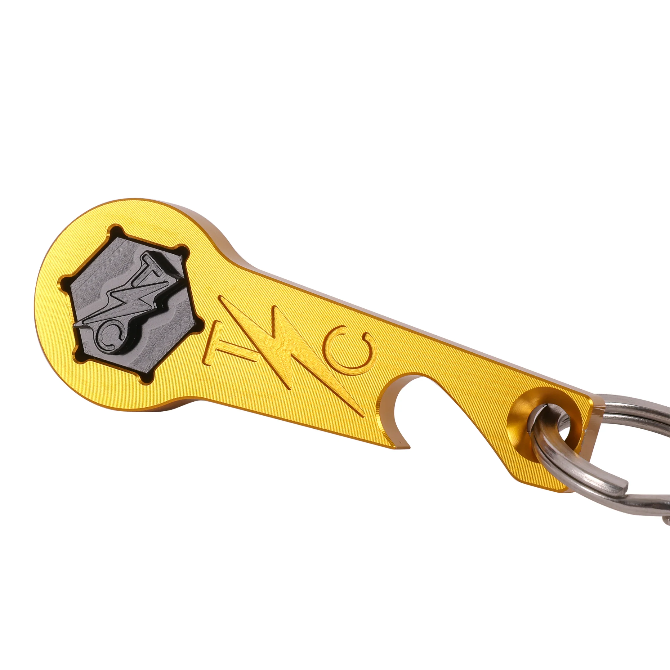 TSC Seat Screw Tool + Bottle Opener Key Chain - Gold - Image 3