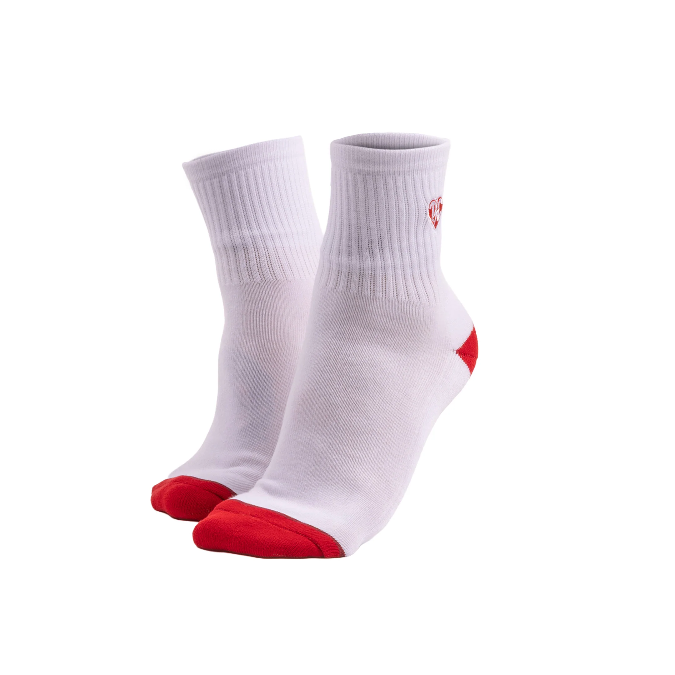 Women's Adore Socks - White / Red - Image 3