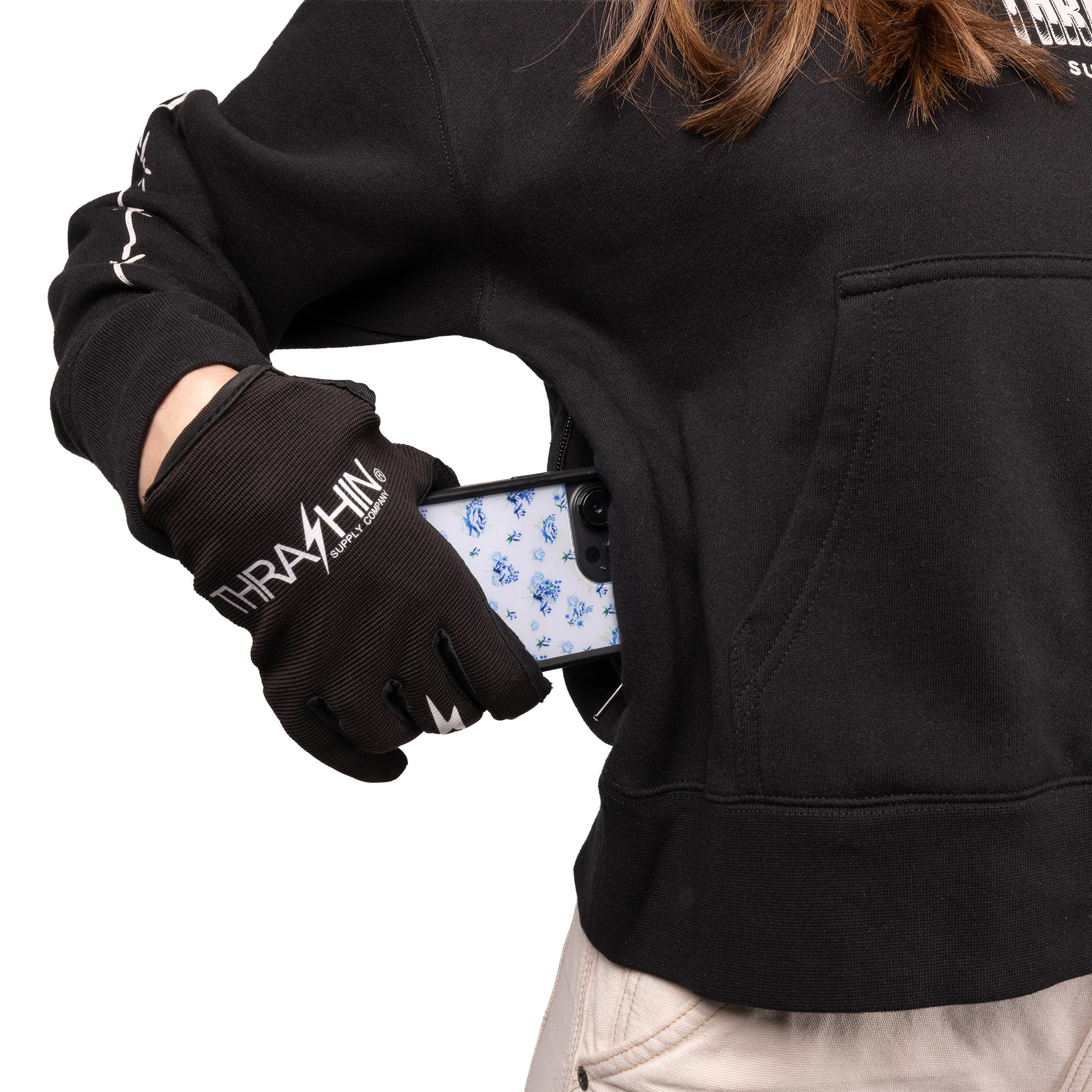 Women's Wire Pull-Over Hoodie - Black - Image 12